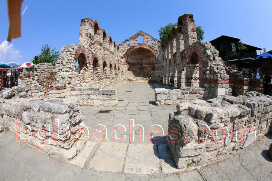 These are the remains from the church Saint Sofia.